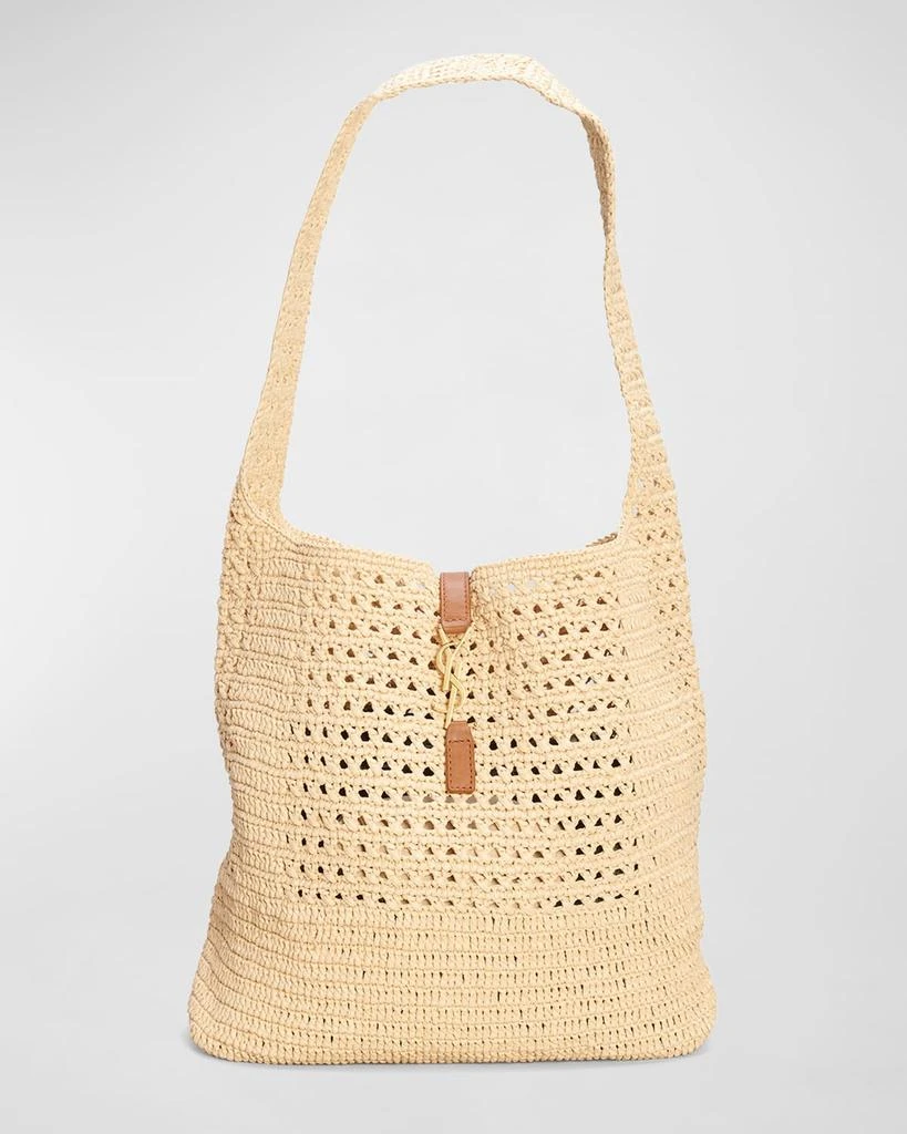 Yves Saint Laurent Hobo YSL Shoulder Bag in Raffia 1