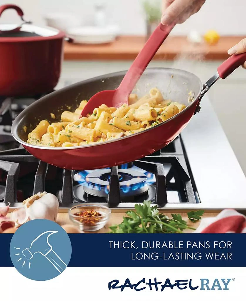 Rachael Ray Cook + Create Aluminum Nonstick Frying Pan, 12.5" 9