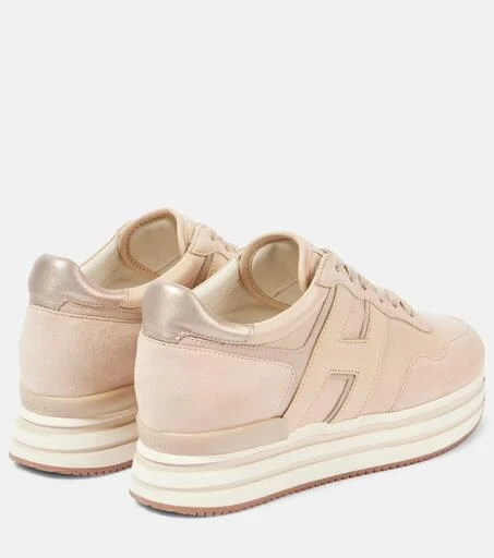 hogan Midi H222 suede platform sneakers 3