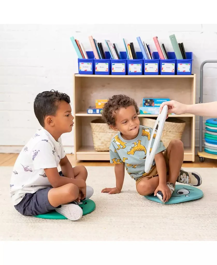 ECR4Kids SoftZone Emotion Pads with Mirror, English, Contemporary, 8-Piece 9