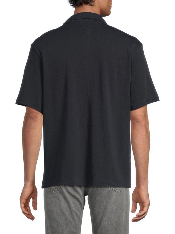 Rag 
Bone Classic Slub Cotton Polo Shirt