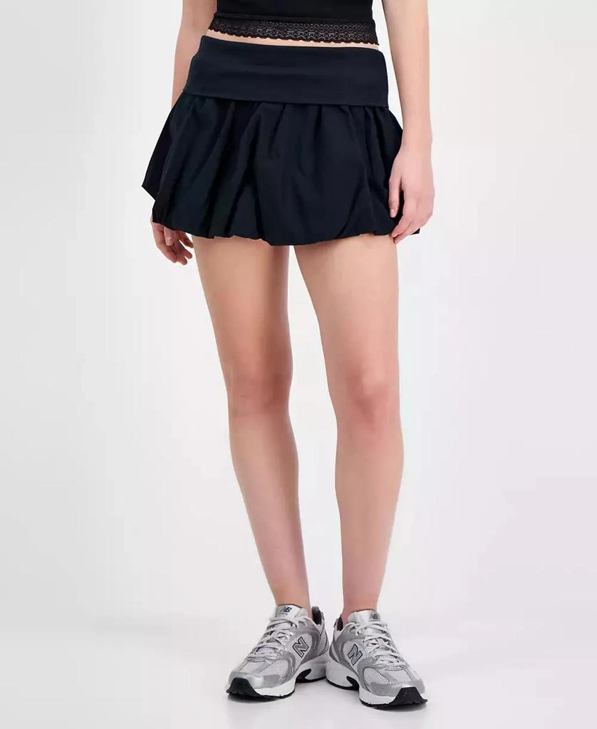 Ultra Flirt Juniors' Pull-On Bubble-Hem Mini Skirt 3