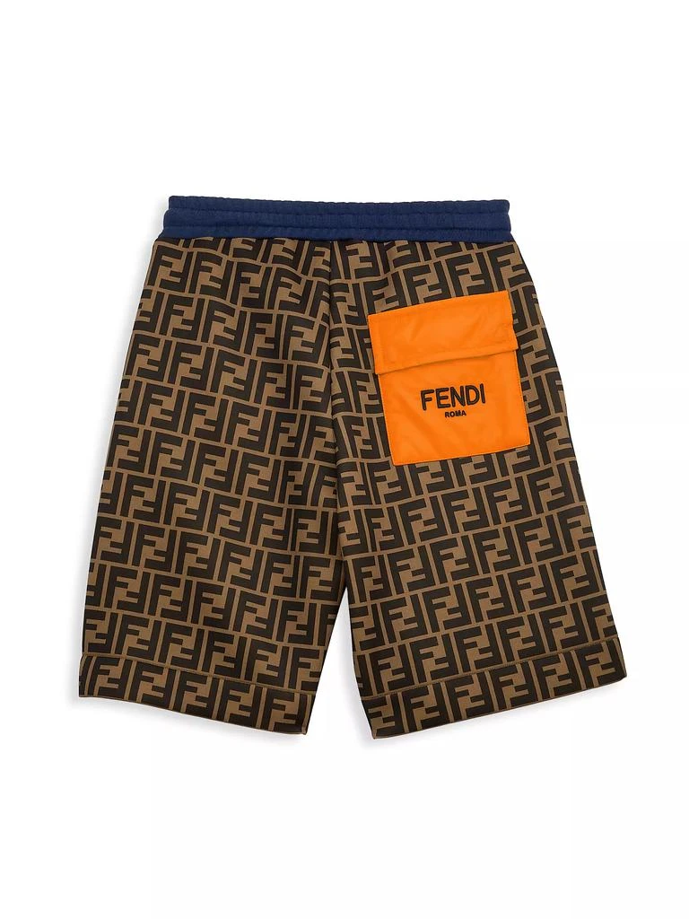 Fendi Boy's Allover FF Neoprene Shorts 3