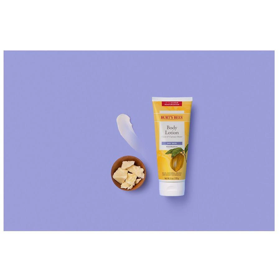 Burt's Bees Butter Body Lotion for Dry Skin Cocoa & Cupuacu Butters 6