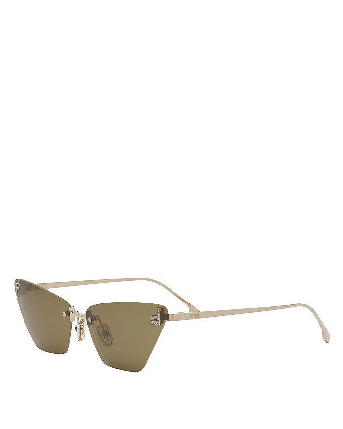 Fendi Metal First Crystal Cat Eye Sunglasses, 57mm  display picture 3