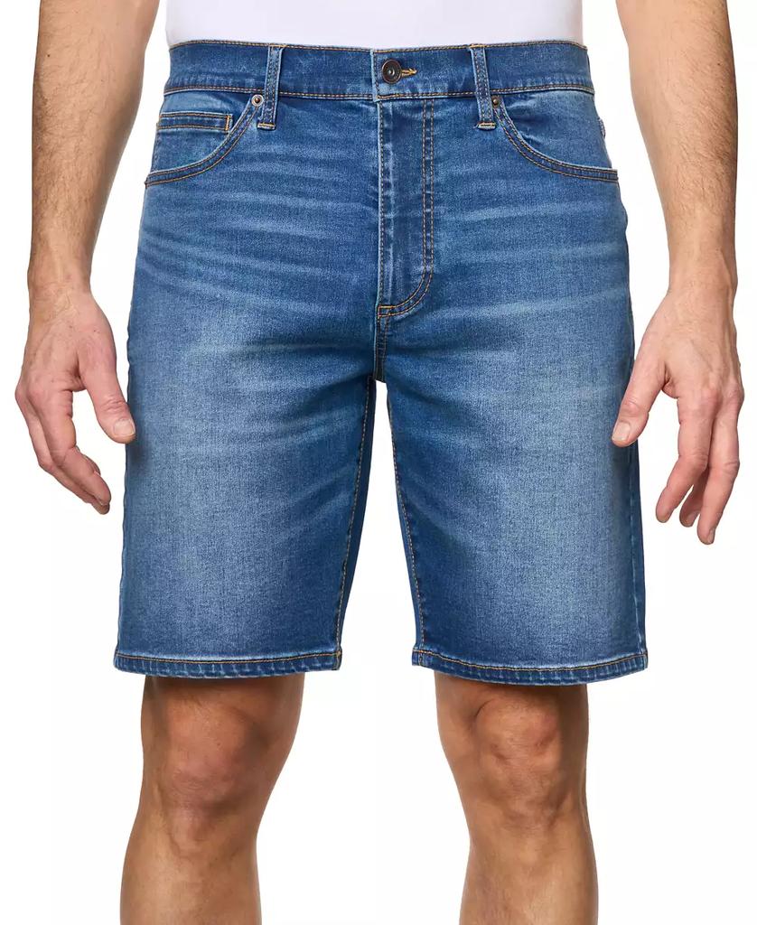 Lazer Men's Arden Slim-Fit Stretch 9-1/2" Denim Shorts