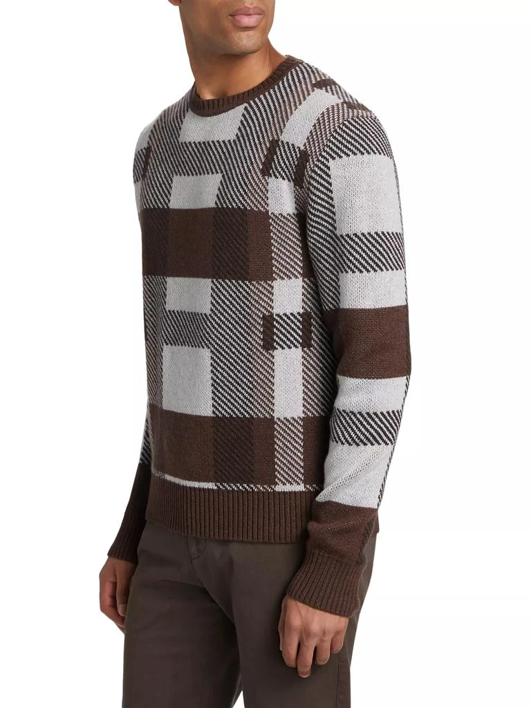 Kiton Checked Cashmere Sweater 4