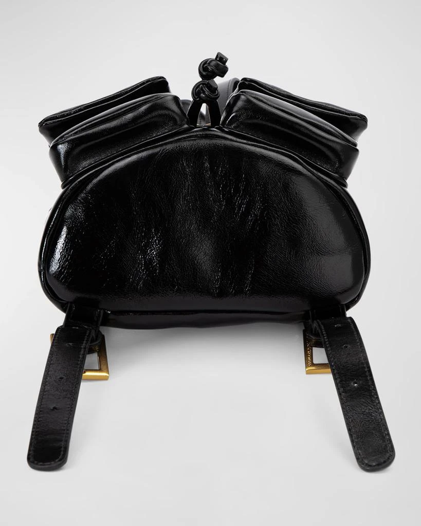 Shop Avi Drawstring Padded Leather Backpack on Sale at  display picture 3