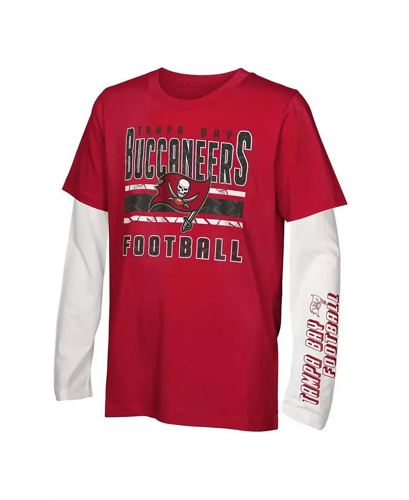 Outerstuff Big Boys and Girls Tampa Bay Buccaneers In the Mix T-Shirt Combo Set 1
