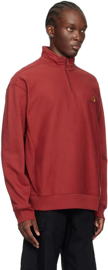 Carhartt WIP Red American Script Sweatshirt 2
