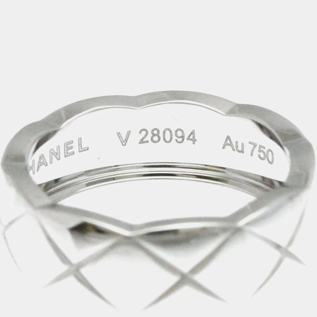 Chanel Chanel 18K White Gold Coco Crush Band Ring EU 51 10