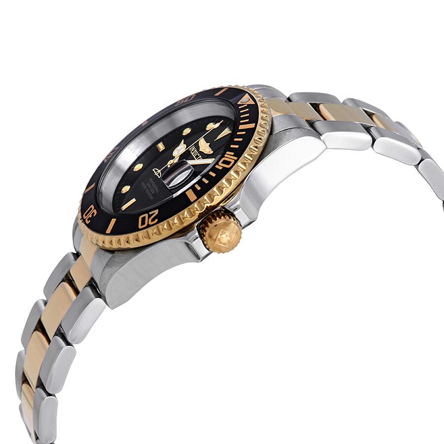 Invicta Invicta Pro Diver Two-tone Black Dial Two-tone Men
s Watch 26973