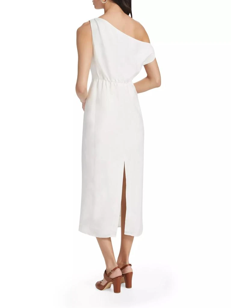 If Only Studio Off-the-Shoulder Linen-Blend Midi-Dress 5