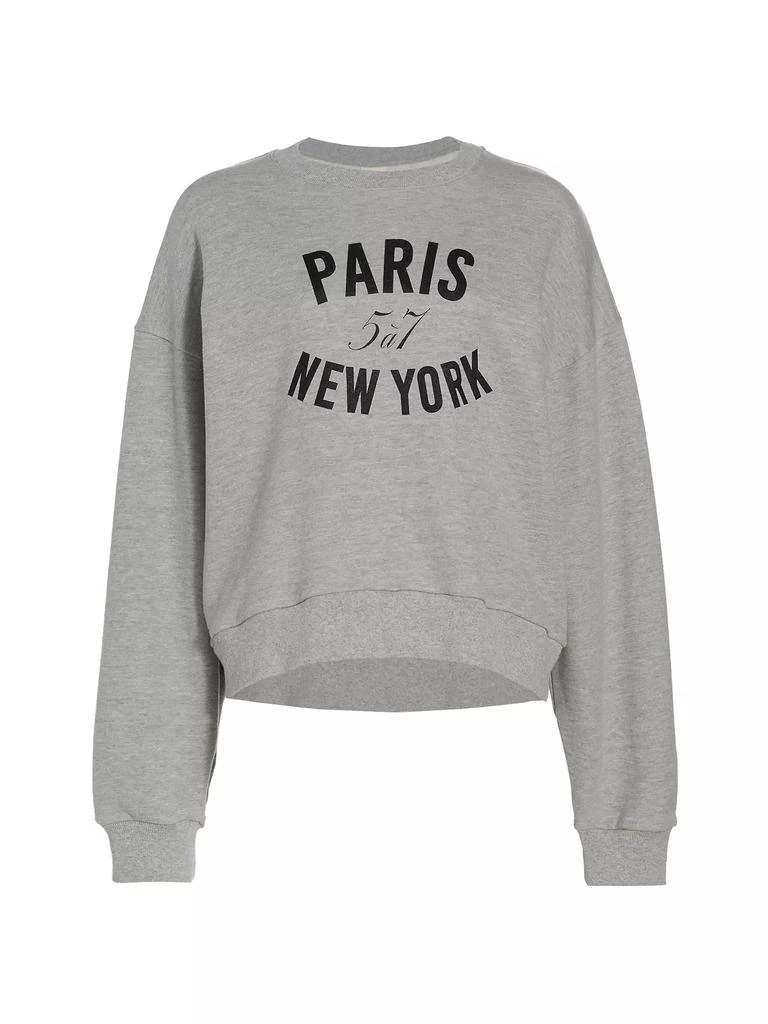 Cinq à Sept Brandy Graphic Cotton Sweatshirt 1