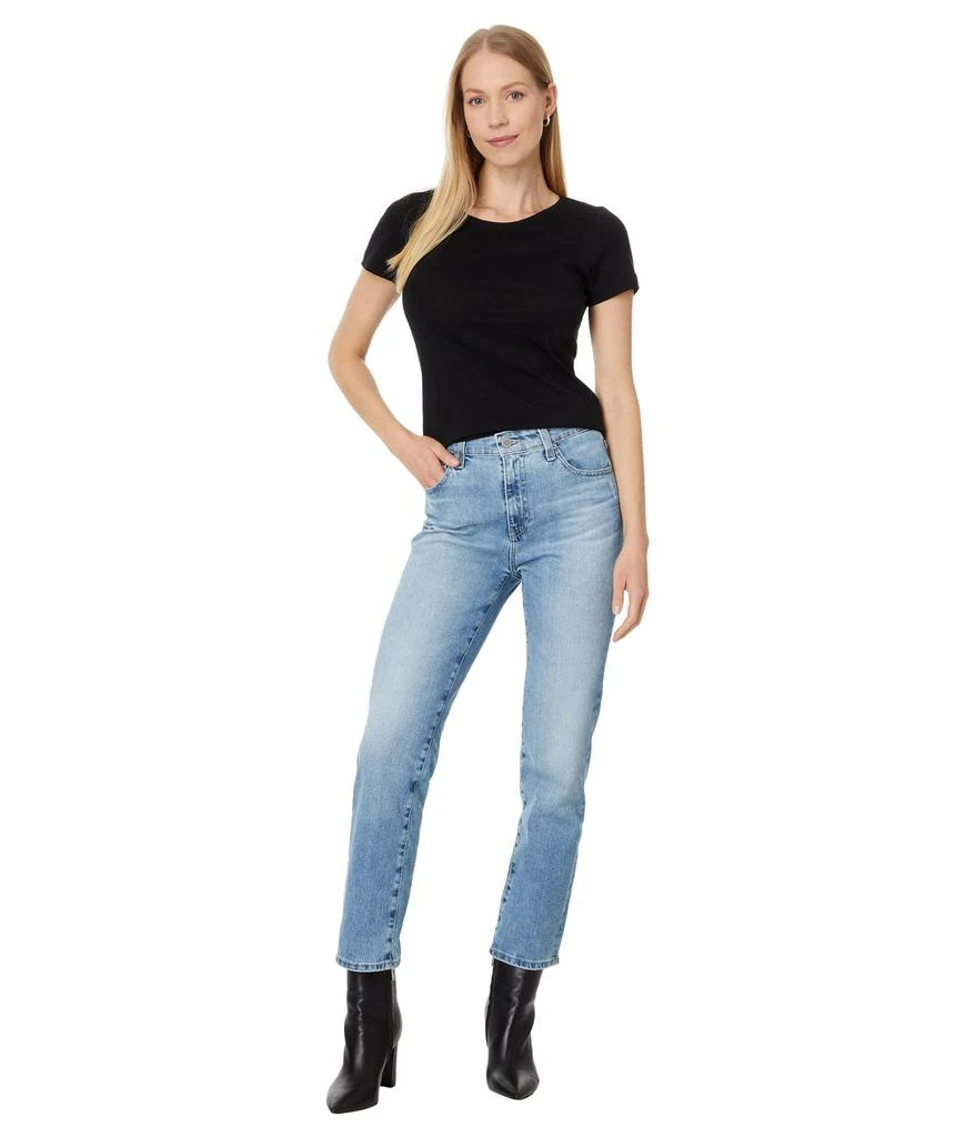 AG Jeans Saige High Rise Straight Crop Jean 4