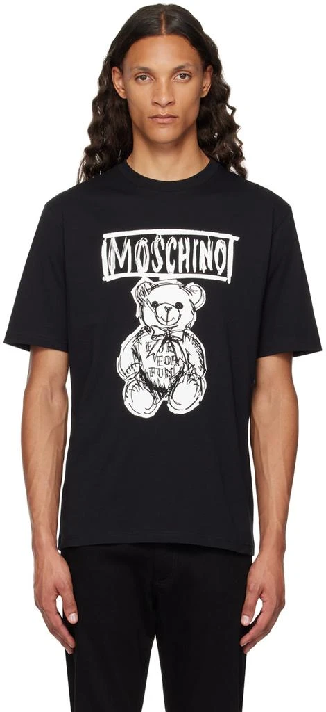 Moschino Black Teddy Bear T-Shirt 1