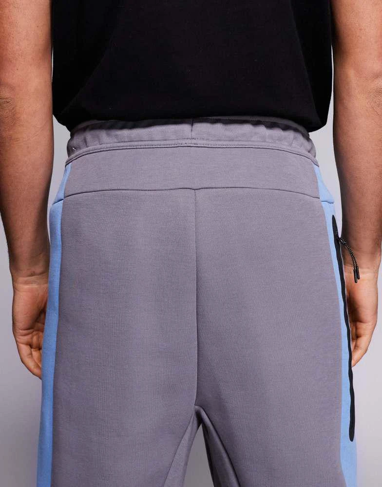 NIKE Nike Tech Fleece Pro open hem joggers in grey and navy 5