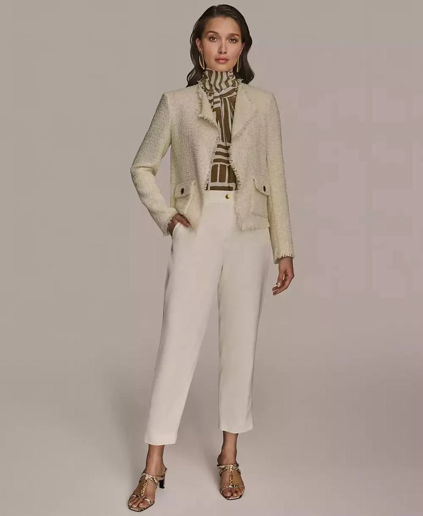 Donna Karan Women's Tweed Open-Front Jacket 4