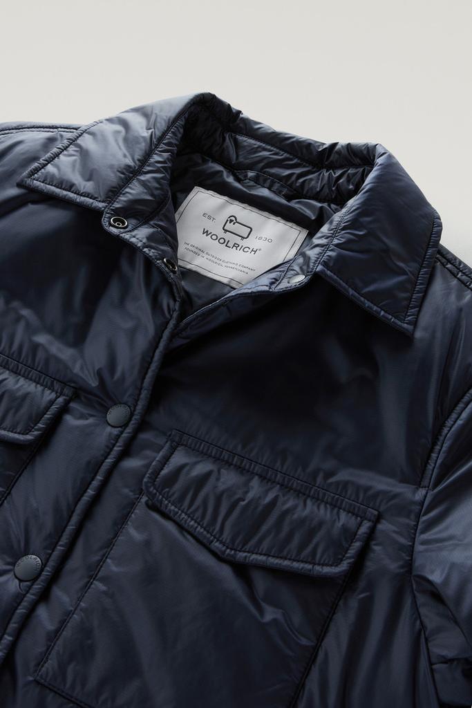 Woolrich Padded Overshirt in Recycled Pertex Quantum - Women - Blue