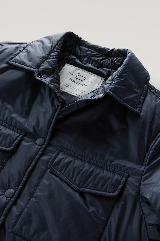 Woolrich Padded Overshirt in Recycled Pertex Quantum - Women - Blue 2