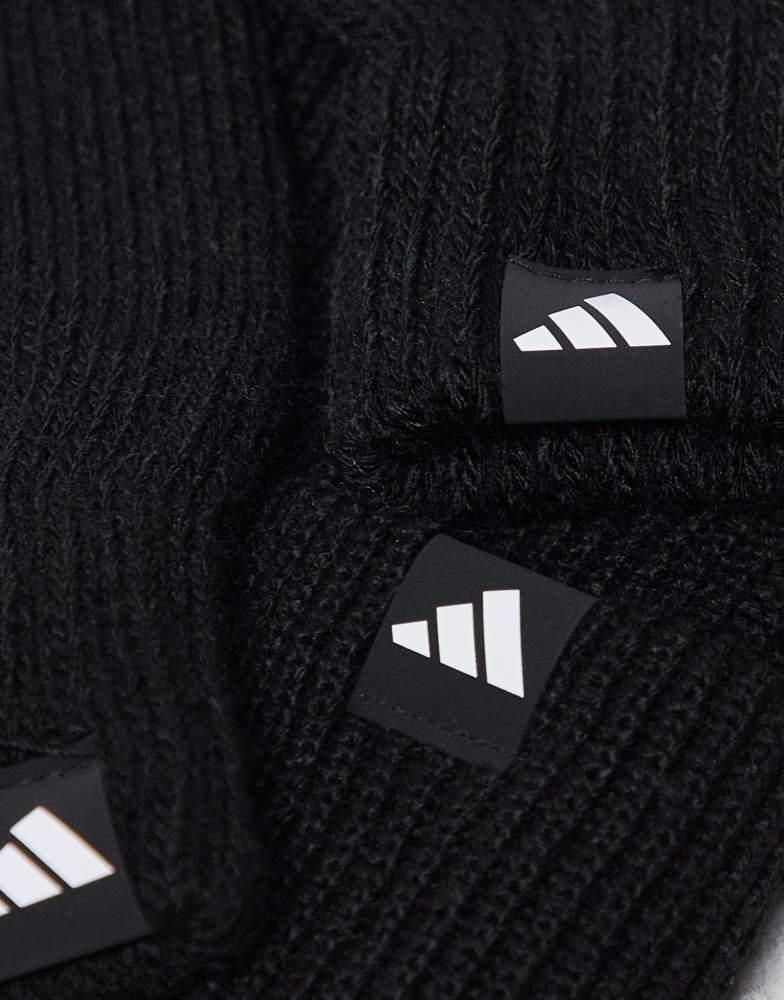 Adidas adidas Training glove and beanie gift set in black
