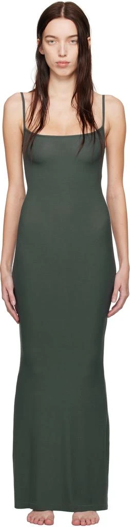 SKIMS Khaki Soft Lounge Long Slip Dress 1