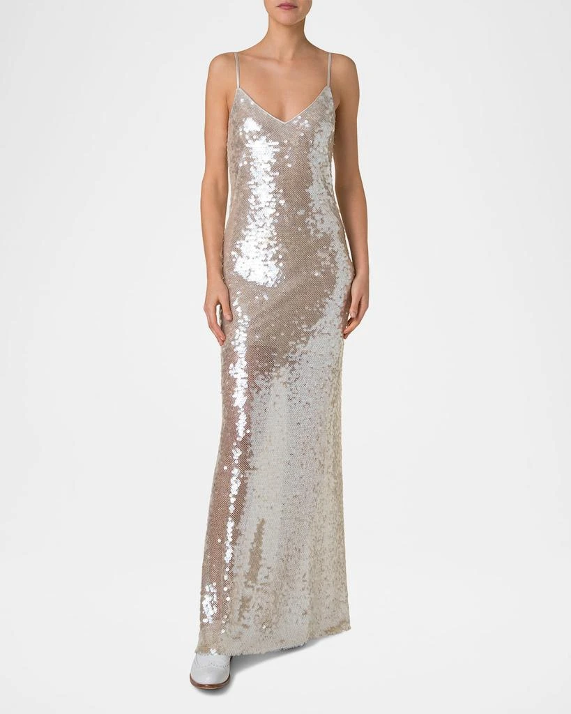 Akris Sleeveless Sequin Gown 4