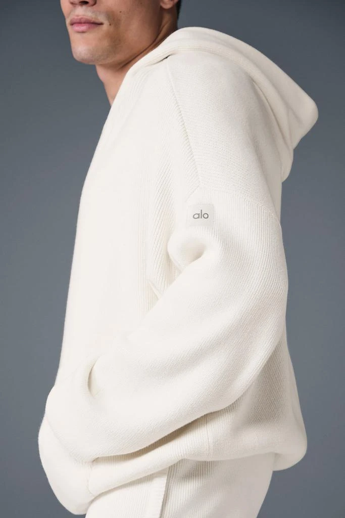 Alo Yoga Scholar Hooded Sweater - Ivory 4