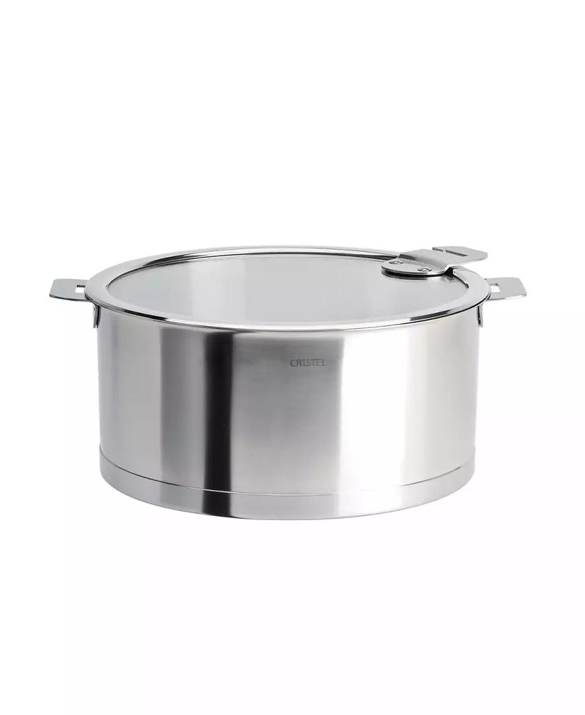 Cristel Stainless Steel 1 Quart Strate Saucepan with Lid