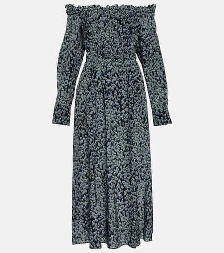 Altuzarra Lillian printed silk midi dress 1