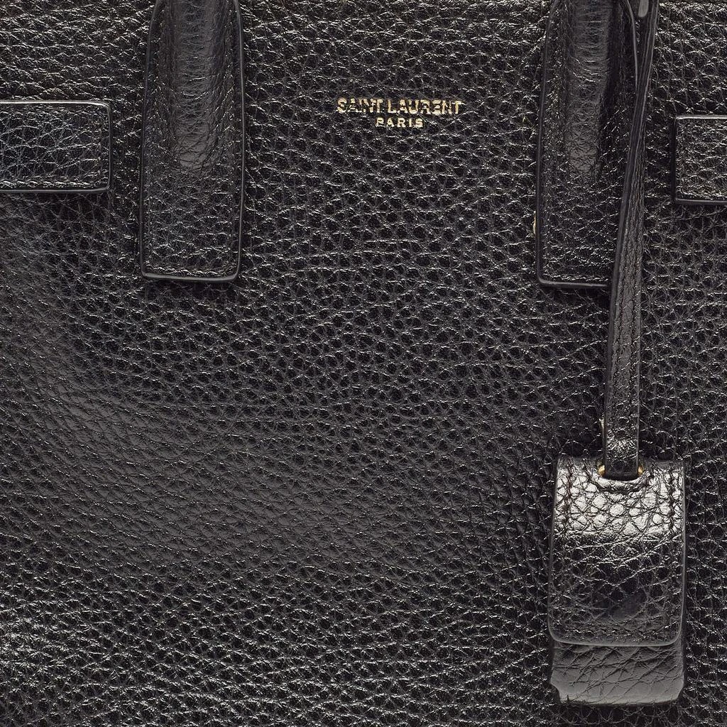 Yves Saint Laurent Saint Laurent Black Leather Nano Classic Sac De Jour Tote 5