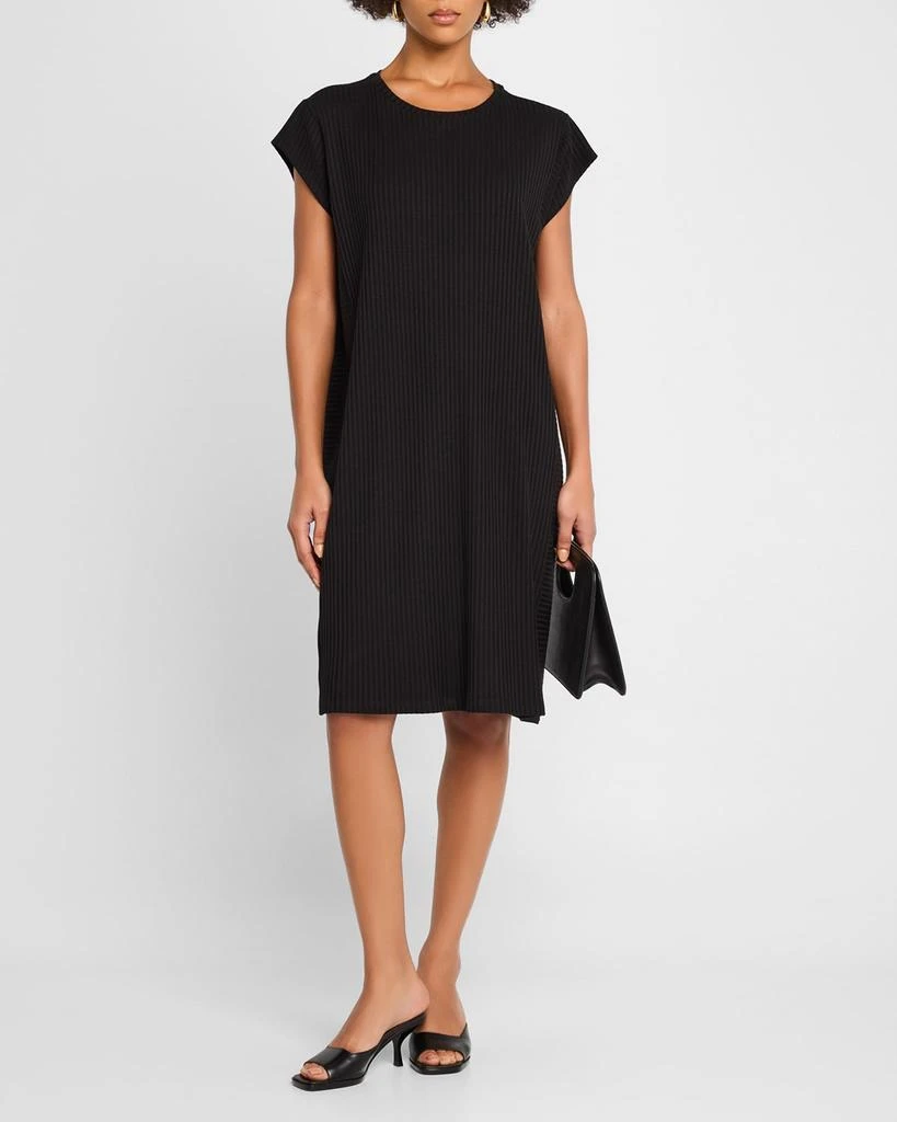 Eileen Fisher Ribbed Scoop-Neck T-Shirt Dress 2