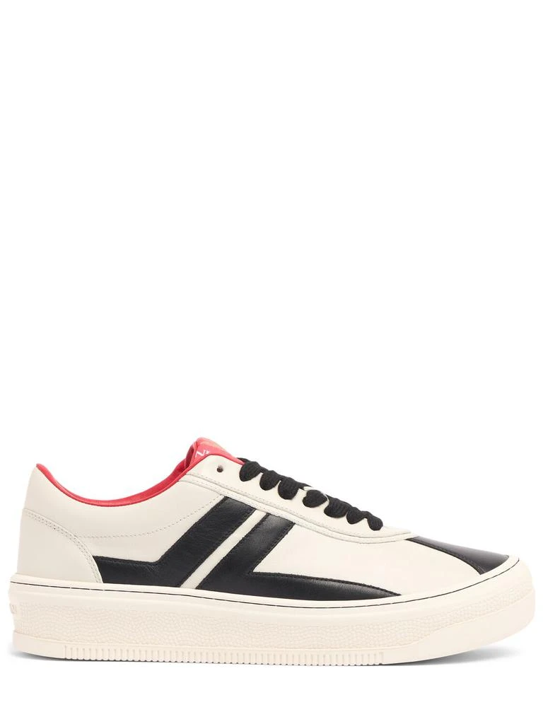 LANVIN Pluto Leather Low Top Sneakers