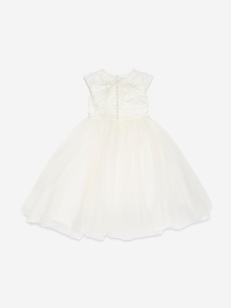 Sarah Louise Sarah Louise Girls Ceremonial Ballerina Length Dress in Ivory