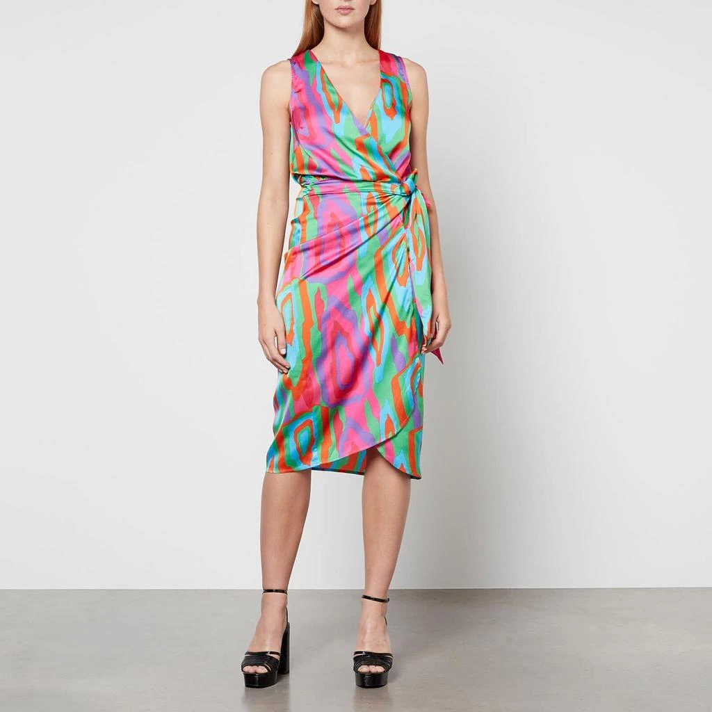 The Hut Never Fully Dressed Reeve Vienna Satin-Crepe Midi Wrap Dress 3
