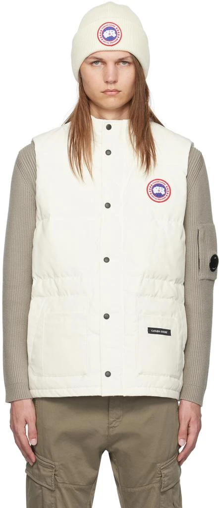 Canada Goose White Freestyle Crew Down Vest 1
