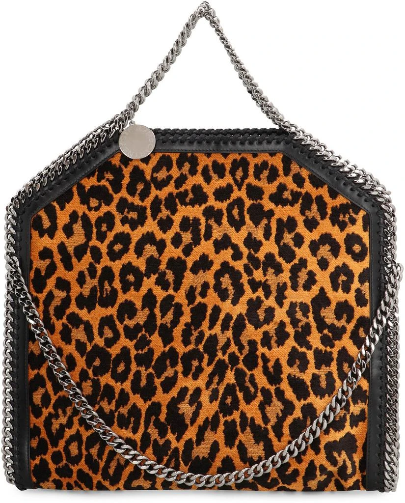 Stella McCartney Stella McCartney Falabella Leopard Printed Fold-Over Tote Bag 1