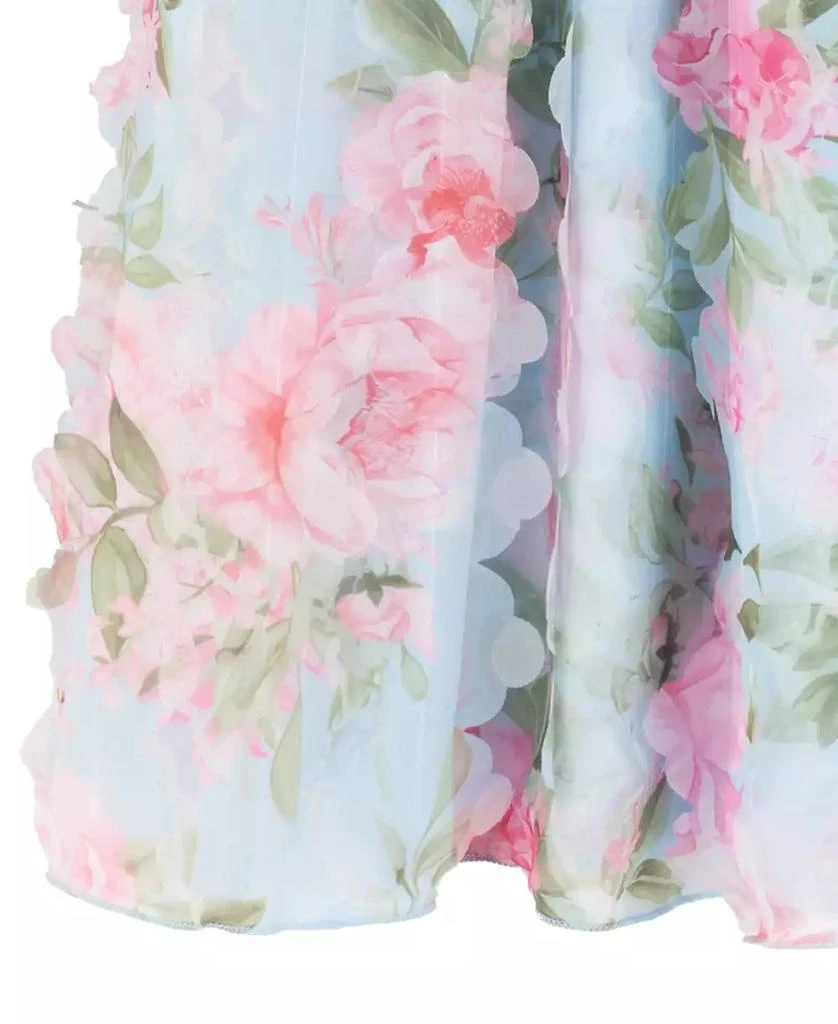 Rare Editions Girls
7-16 3D Printed Smock Square Neck Dress 4