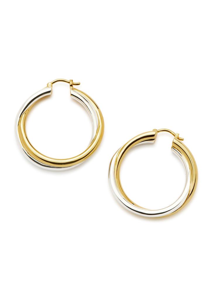 Missoma X Lucy Williams Entwine large hoop earrings