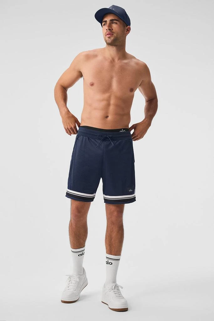 Alo 7" Key Mesh Basketball Short - Navy 4