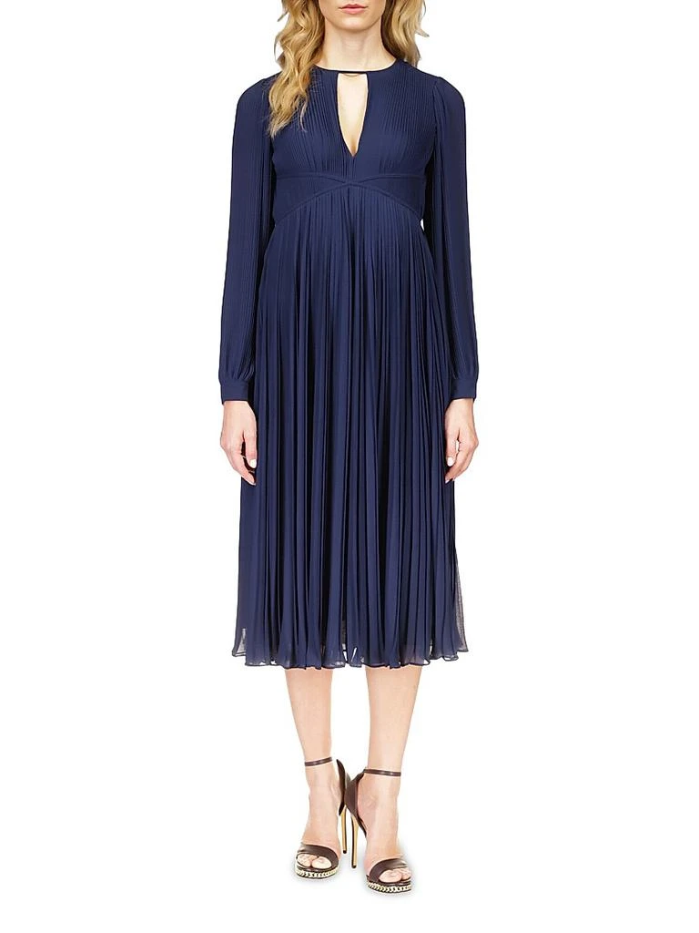 Michael Kors Plissé-Pleated Midi-Dress 3
