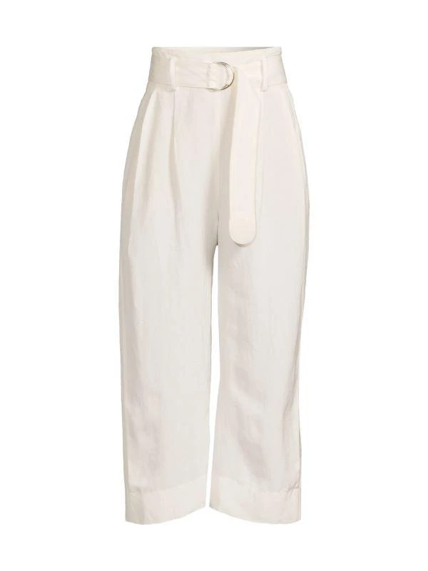 Akris Linen Blend Cropped Pants 4