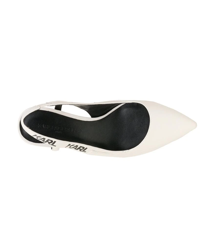 Karl Lagerfeld Paris GISELLE LOGO SLINGBACK KITTEN HEEL 2
