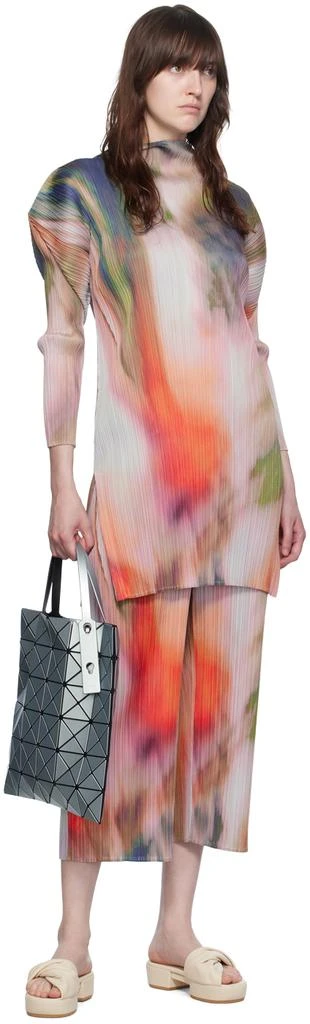 Issey Miyake Blue Lucent Metallic Tote 4
