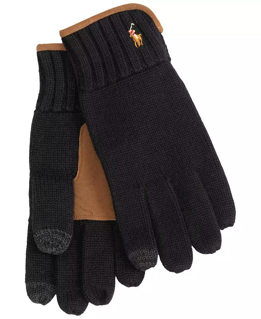 Ralph Lauren Men's Suede-Trim Touch Gloves 2