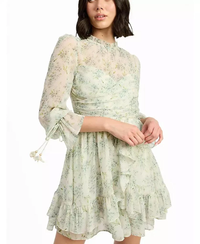 En Saison Women's Marlene Floral Ruffle Mini Dress 5