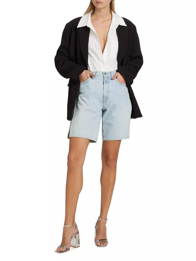 AGOLDE Vida Denim High-Rise Split Jean Shorts 2