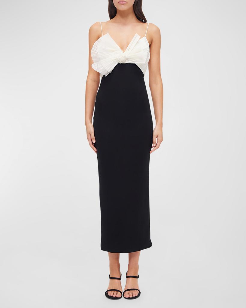 RACHEL GILBERT July Column Dress with Bow Detail