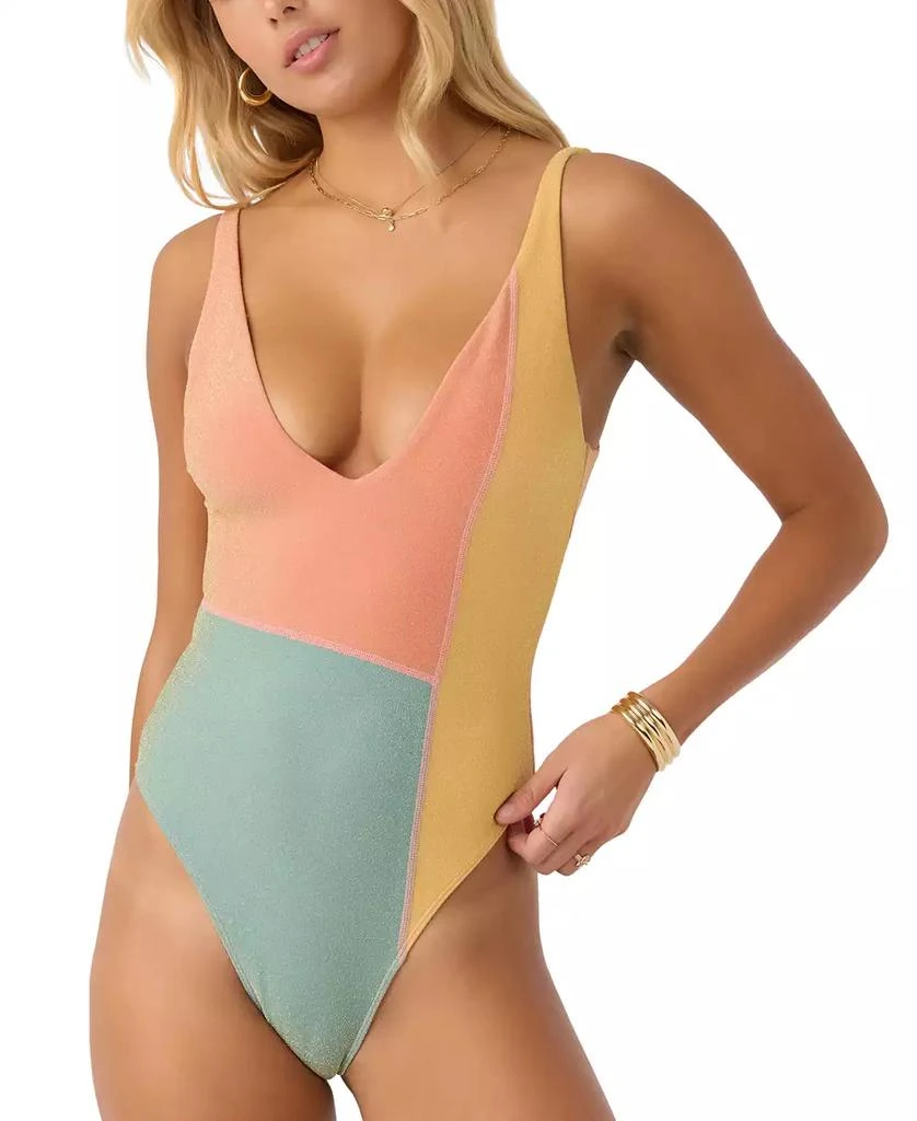O'Neill Juniors' Mirage Colorblocked Edgewater One-Piece Swimsuit 1