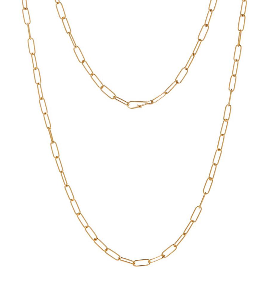 Annoushka Mini Yellow Gold Cable Chain Necklace
